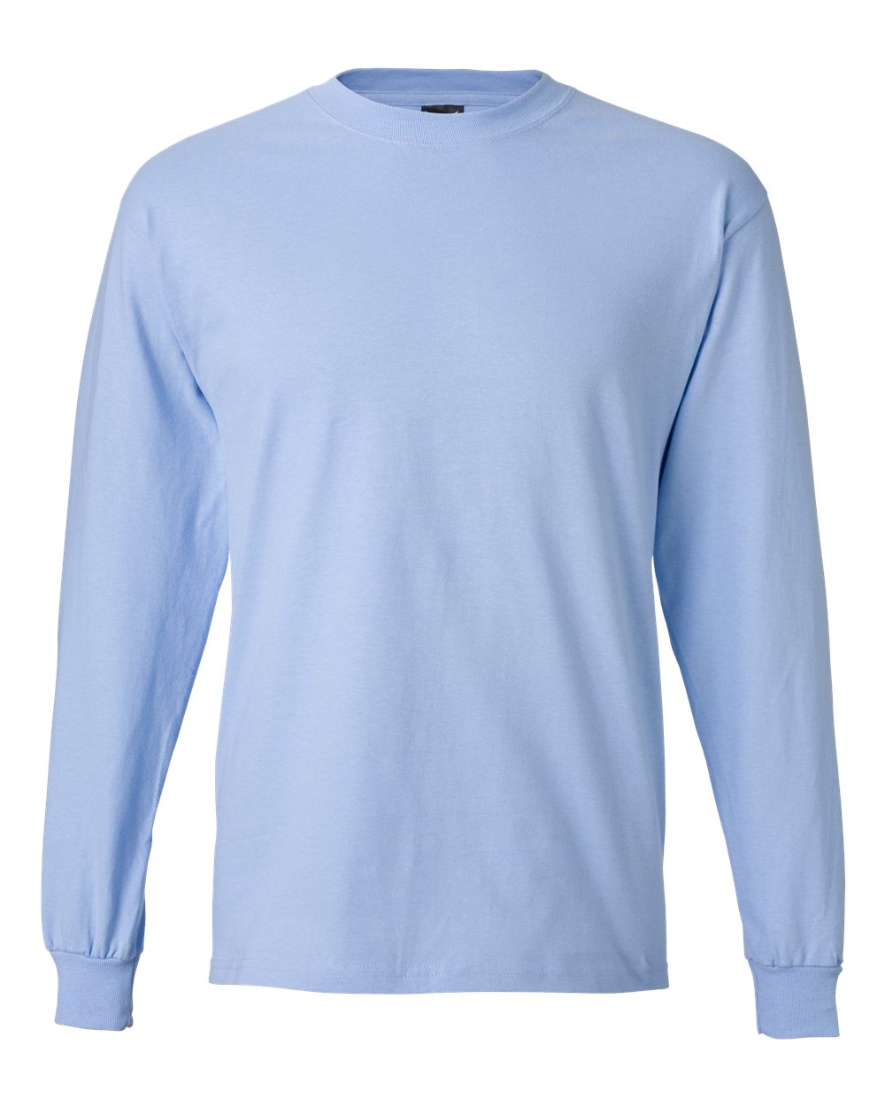 Hanes 5186 - Unisex Beefy-T® Long Sleeve T-Shirt — Light Blue (flat)