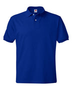 Hanes 054X - Men's EcoSmart® Jersey Polo — Deep Royal (flat)