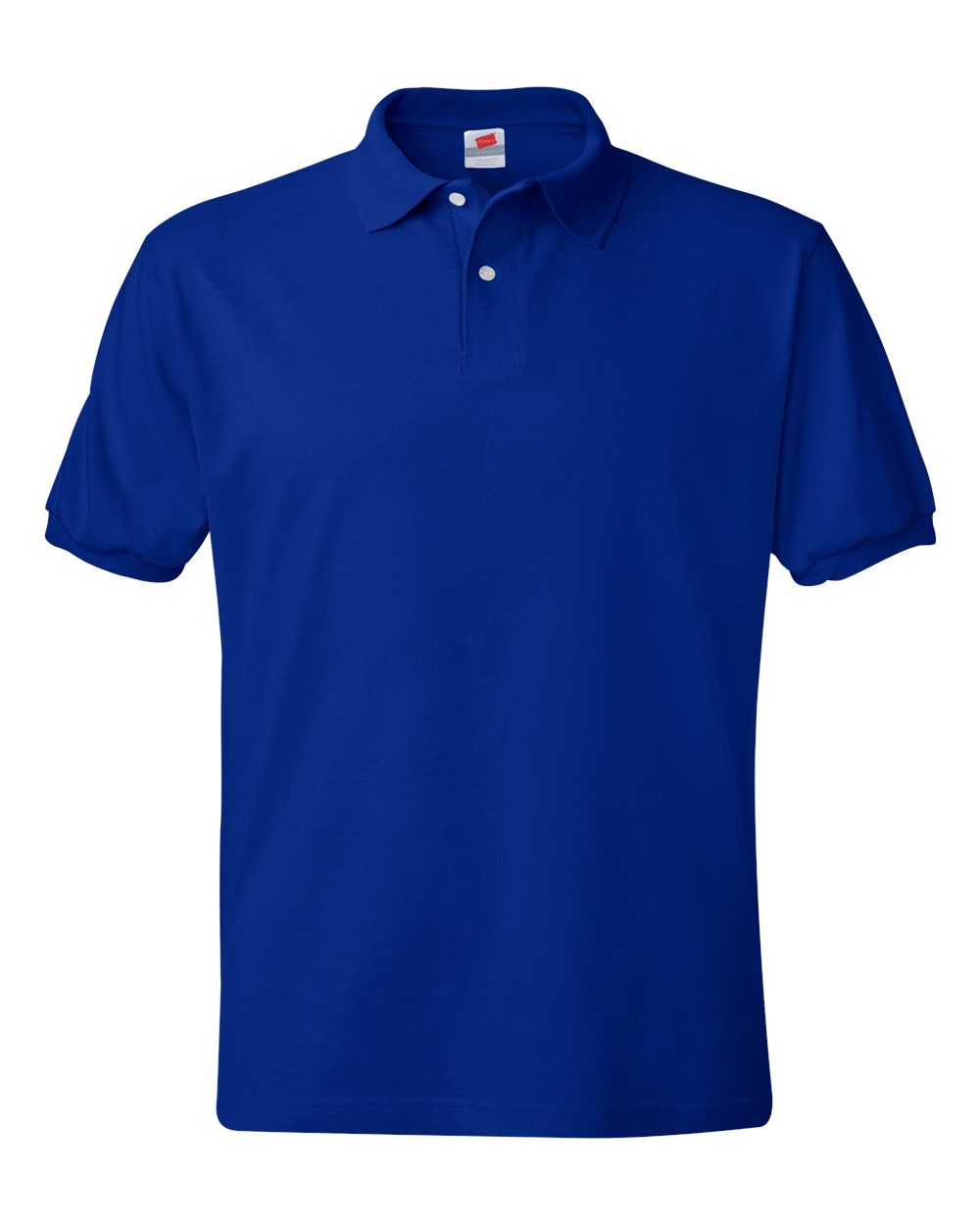 Hanes 054X - Men's EcoSmart® Jersey Polo — Deep Royal (flat)