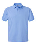 Hanes 054X - Men's EcoSmart® Jersey Polo — Light Blue (flat)