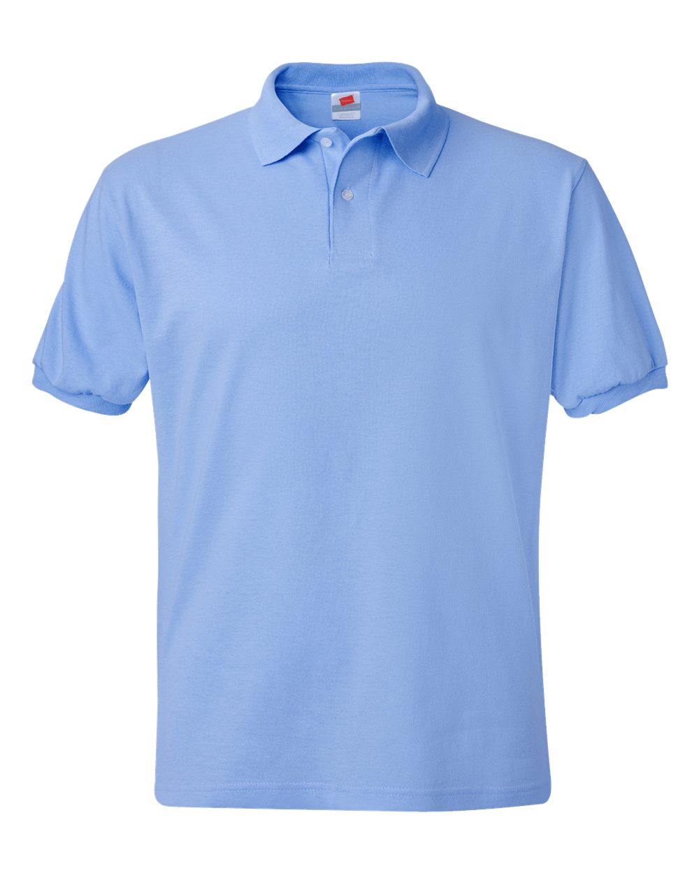 Hanes 054X - Men's EcoSmart® Jersey Polo — Light Blue (flat)