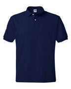 Hanes 054X - Men's EcoSmart® Jersey Polo — Navy (flat)
