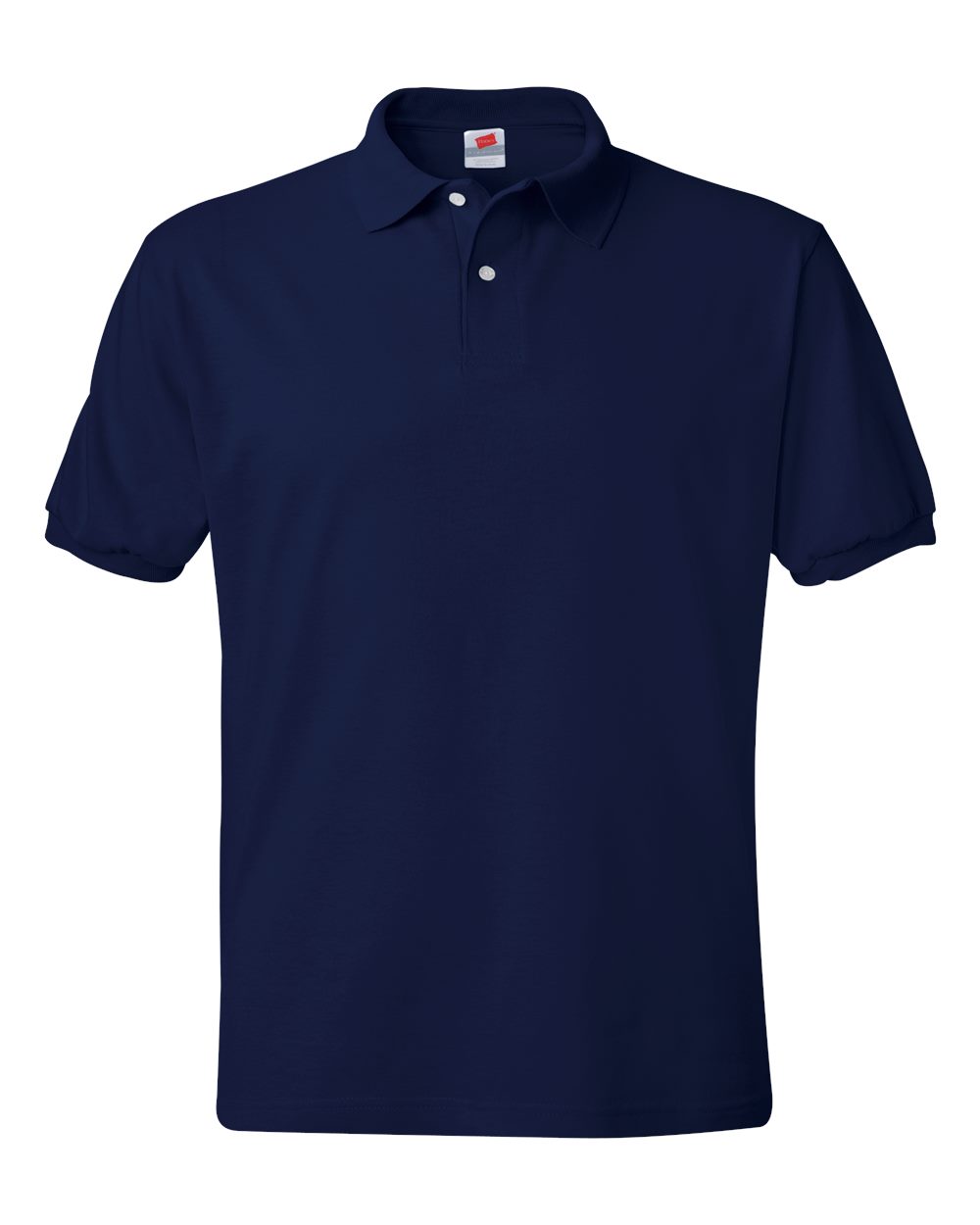 Hanes 054X - Men's EcoSmart® Jersey Polo — Navy (flat)