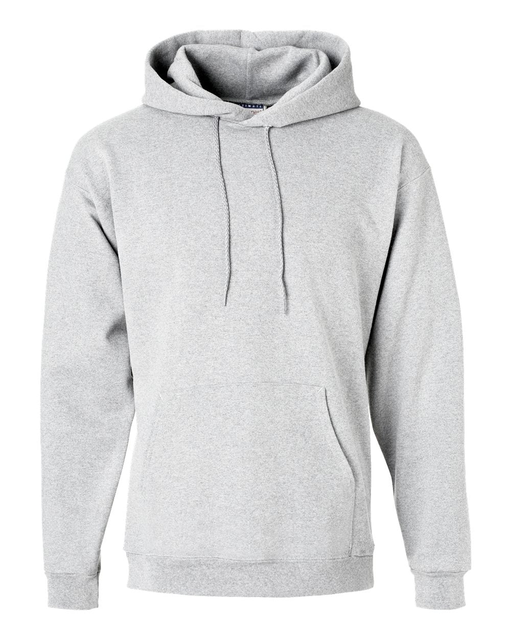 Hanes F170 - Unisex Ultimate Cotton® Hooded Sweatshirt — Ash (flat)
