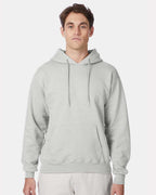 Hanes F170 - Unisex Ultimate Cotton® Hooded Sweatshirt — Ash