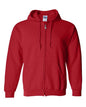 Gildan 18600 - Unisex Heavy BlendTM Full-Zip Hooded Sweatshirt - Red