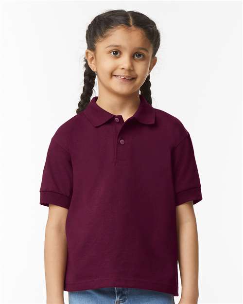 Gildan 8800B - Youth DryBlend Jersey Polo - Maroon