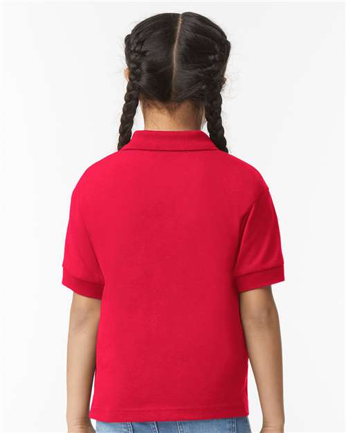 Gildan 8800B - Youth DryBlend Jersey Polo - Red