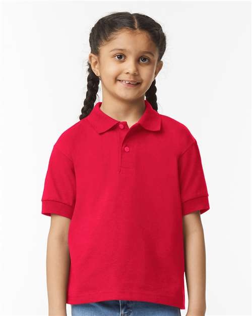 Gildan 8800B - Youth DryBlend Jersey Polo - Red