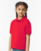 Gildan 8800B - Youth DryBlend Jersey Polo - Red