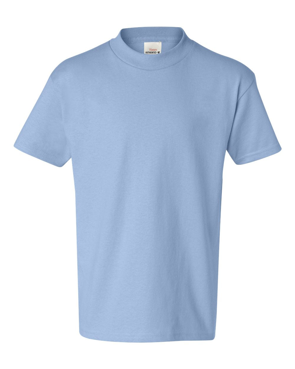 Hanes 5450 - Youth Authentic T-Shirt — Light Blue (flat)