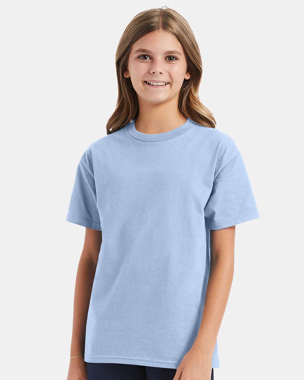 Hanes 5450 - Youth Authentic T-Shirt — Light Blue