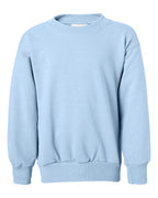 Hanes P360 - Youth EcoSmart® Crewneck Sweatshirt — Light Blue (flat)