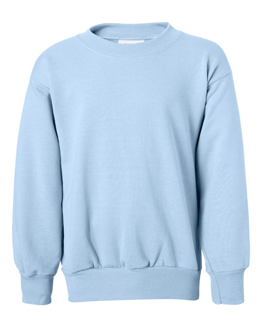 Hanes P360 - Youth EcoSmart® Crewneck Sweatshirt — Light Blue (flat)