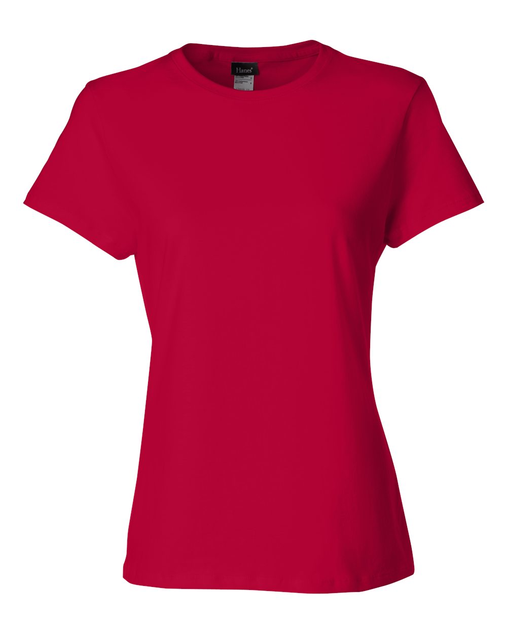 Hanes SL04 - Women's Perfect-T T-Shirt — Deep Red (flat)