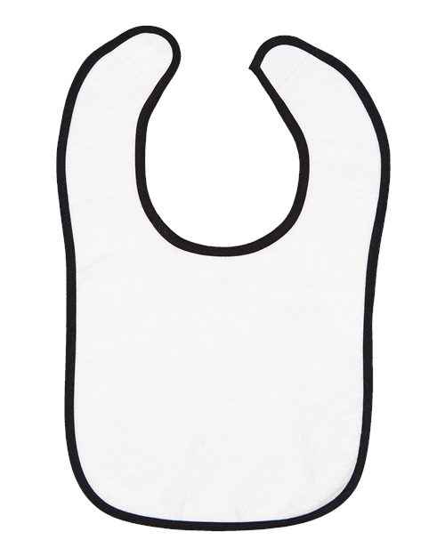 Rabbit Skins 1003 - Infant Contrast Trim Terry Bib