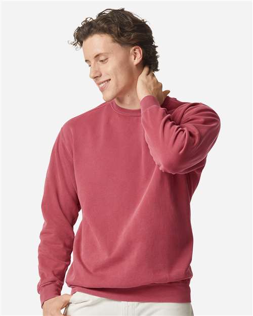 Comfort Colors 1566 - Unisex Garment-Dyed Crewneck Sweatshirt - Crimson