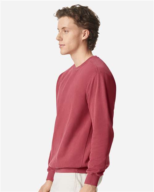 Comfort Colors 1566 - Unisex Garment-Dyed Crewneck Sweatshirt - Crimson