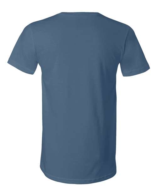 BELLA + CANVAS 3005 - Unisex Jersey V-Neck Tee - Steel Blue