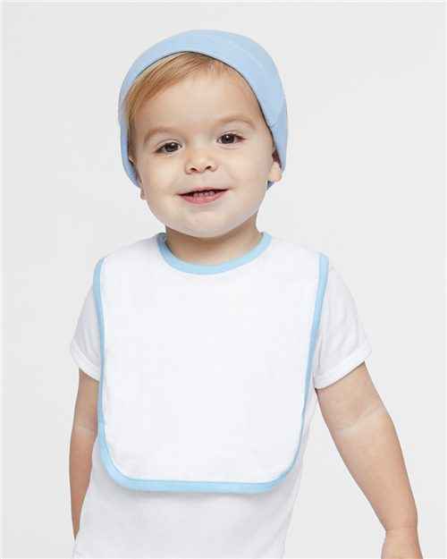 Rabbit Skins 1004 - Infant Contrast Trim Premium Jersey Bib