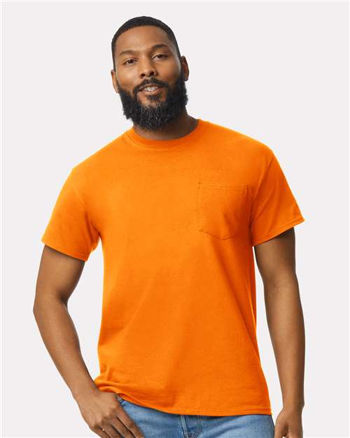 Gildan 2300 - Unisex Ultra Cotton Pocket T-Shirt - Safety Orange