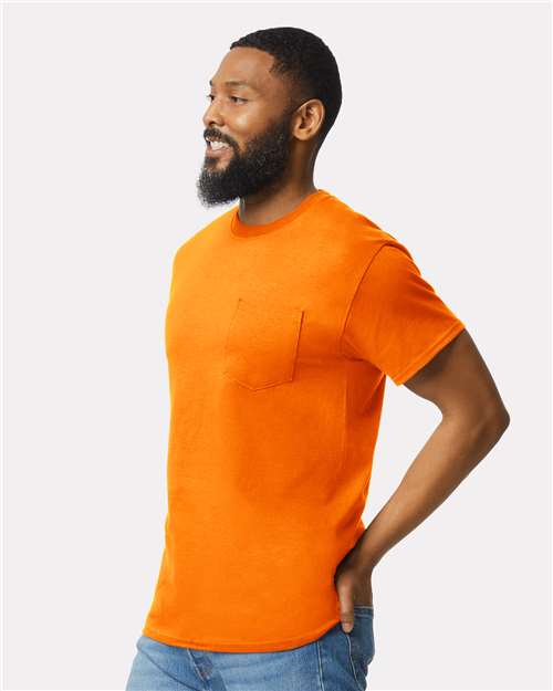 Gildan 2300 - Unisex Ultra Cotton Pocket T-Shirt - Safety Orange