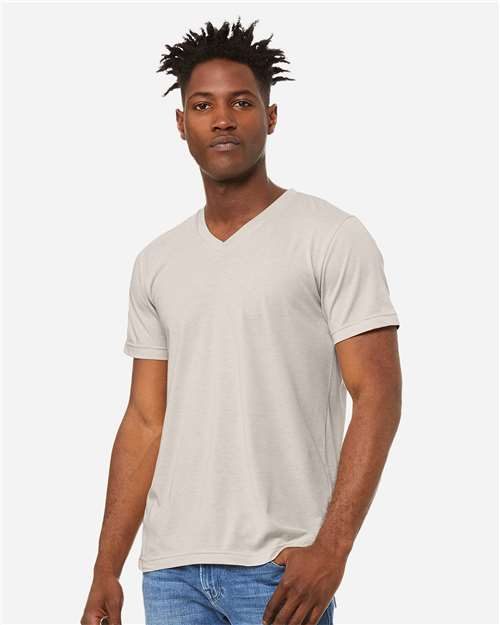 BELLA + CANVAS 3005CVC - Unisex Heather CVC V-Neck Tee BELLA + CANVAS