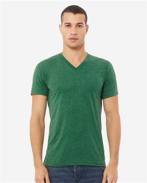 BELLA + CANVAS 3005CVC - Unisex Heather CVC V-Neck Tee BELLA + CANVAS