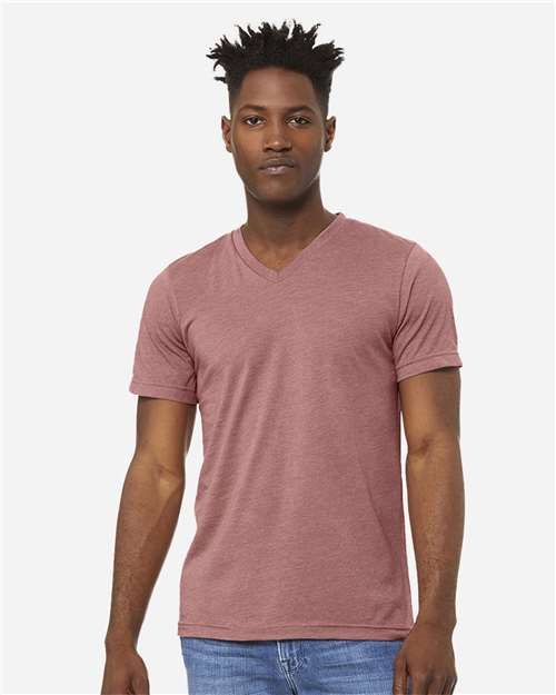 BELLA + CANVAS 3005CVC - Unisex Heather CVC V-Neck Tee BELLA + CANVAS