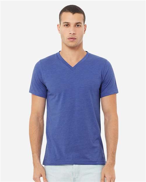 BELLA + CANVAS 3005CVC - Unisex Heather CVC V-Neck Tee BELLA + CANVAS