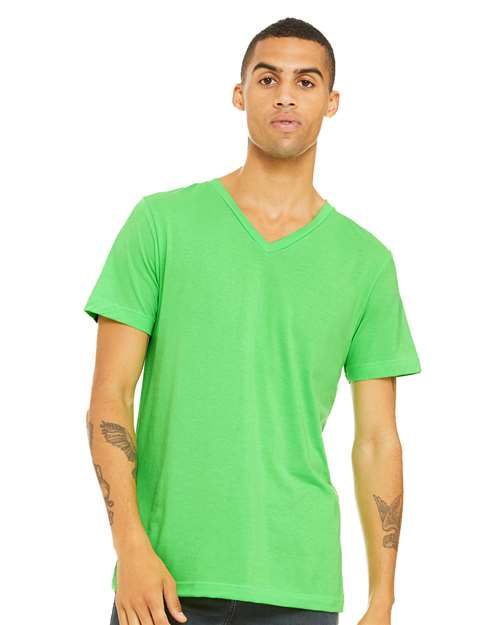 BELLA + CANVAS 3005CVC - Unisex Heather CVC V-Neck Tee BELLA + CANVAS