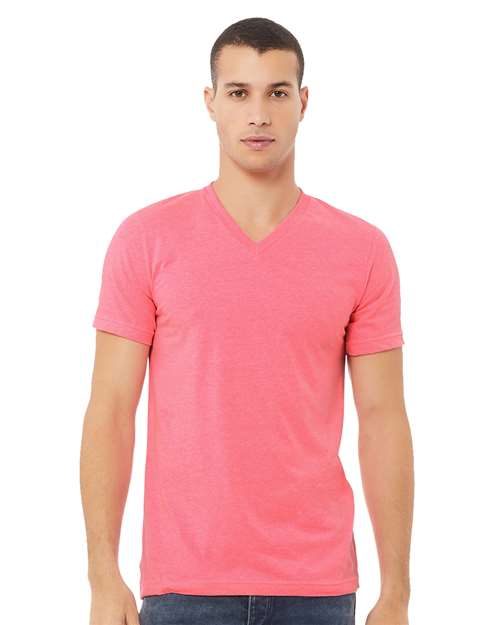BELLA + CANVAS 3005CVC - Unisex Heather CVC V-Neck Tee BELLA + CANVAS