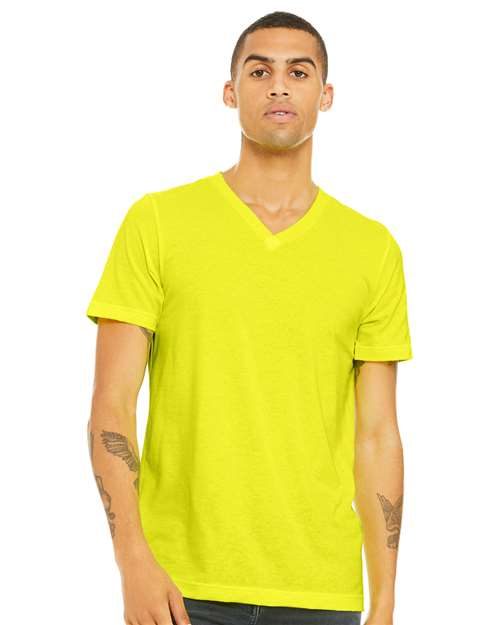 BELLA + CANVAS 3005CVC - Unisex Heather CVC V-Neck Tee BELLA + CANVAS