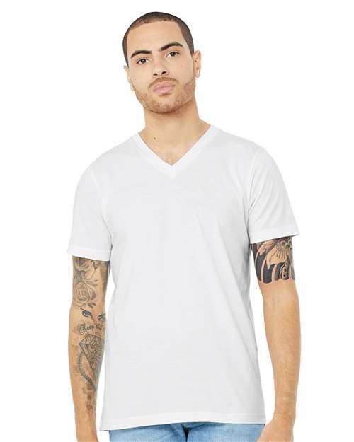 BELLA + CANVAS 3005CVC - Unisex Heather CVC V-Neck Tee BELLA + CANVAS