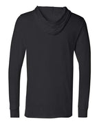 BELLA + CANVAS 3512 - Unisex Jersey Hooded Long Sleeve Tee - Black