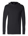 BELLA + CANVAS 3512 - Unisex Jersey Hooded Long Sleeve Tee - Black