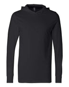 BELLA + CANVAS 3512 - Unisex Jersey Hooded Long Sleeve Tee - Black