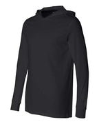 BELLA + CANVAS 3512 - Unisex Jersey Hooded Long Sleeve Tee - Black