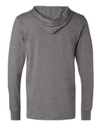BELLA + CANVAS 3512 - Unisex Jersey Hooded Long Sleeve Tee - Deep Heather