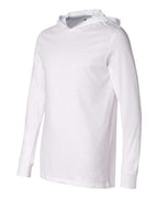 BELLA + CANVAS 3512 - Unisex Jersey Hooded Long Sleeve Tee - White