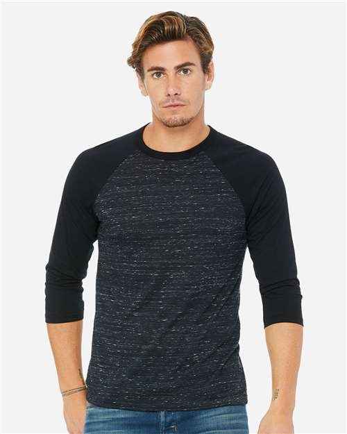 BELLA + CANVAS 3200 - Unisex Three-Quarter Sleeve Baseball Tee