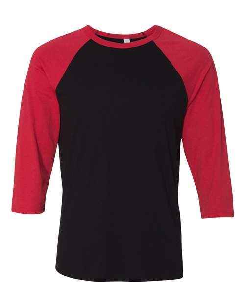 BELLA + CANVAS 3200 - Unisex Three-Quarter Sleeve Baseball Tee