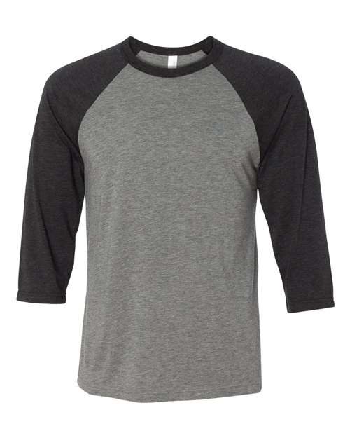 BELLA + CANVAS 3200 - Unisex Three-Quarter Sleeve Baseball Tee BELLA + CANVAS