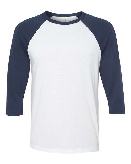 BELLA + CANVAS 3200 - Unisex Three-Quarter Sleeve Baseball Tee BELLA + CANVAS