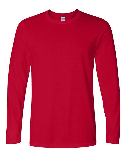 Gildan 64400 - Unisex Softstyle Long Sleeve T-Shirt - Cherry Red