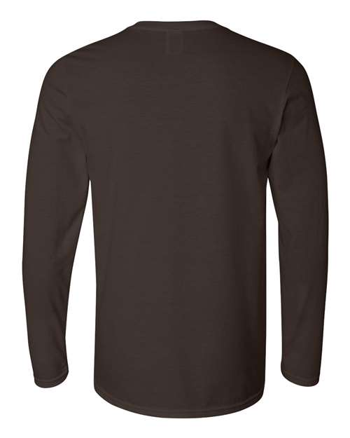 Gildan 64400 - Unisex Softstyle Long Sleeve T-Shirt - Dark Chocolate