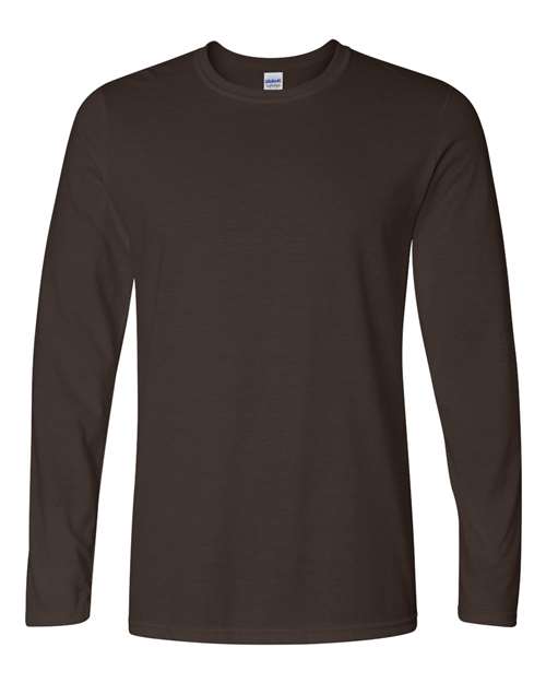 Gildan 64400 - Unisex Softstyle Long Sleeve T-Shirt - Dark Chocolate
