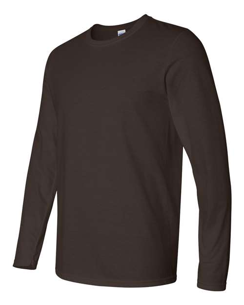 Gildan 64400 - Unisex Softstyle Long Sleeve T-Shirt - Dark Chocolate