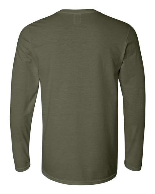 Gildan 64400 - Unisex Softstyle Long Sleeve T-Shirt - Military Green