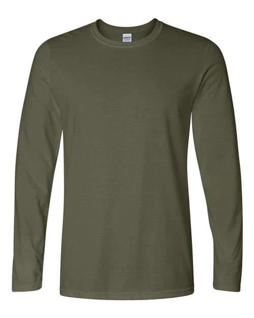 Gildan 64400 - Unisex Softstyle Long Sleeve T-Shirt - Military Green